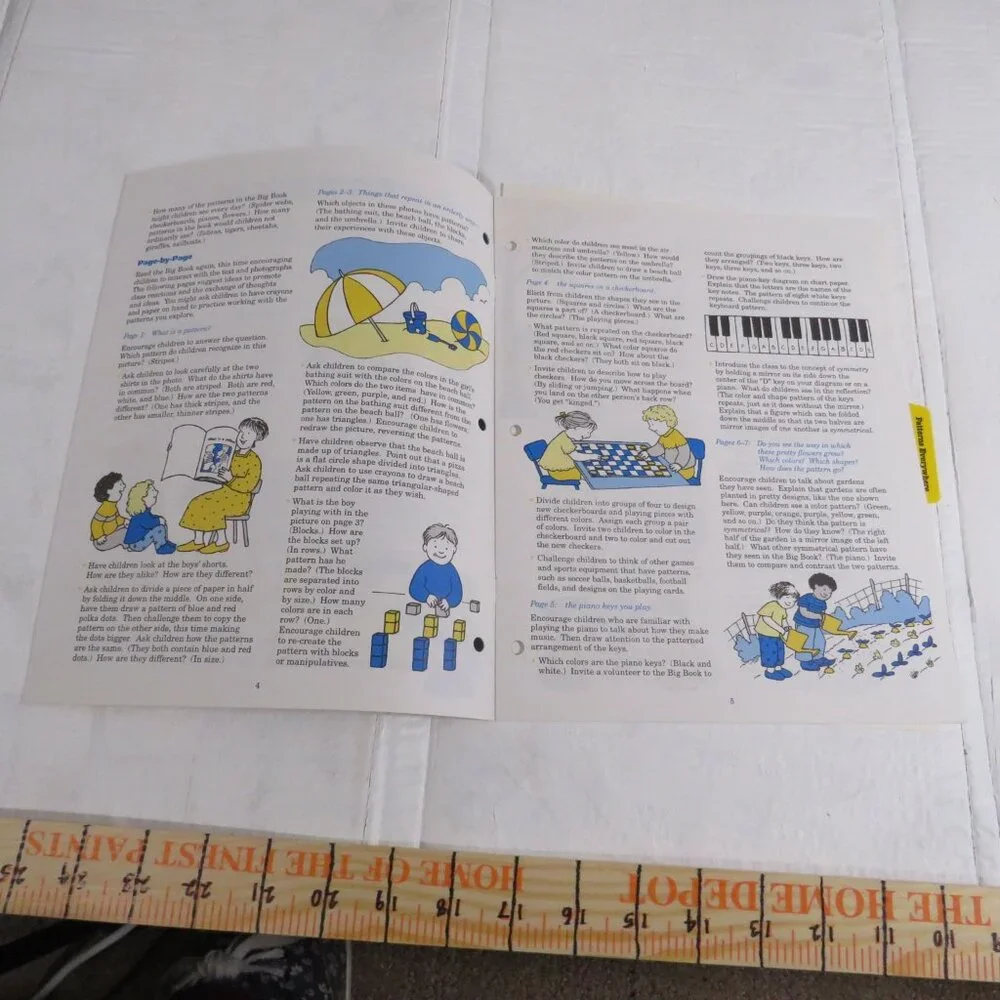 Patterns Everywhere BIG BOOK (almost 2 feet tall) with teacher pages CLASSROOM